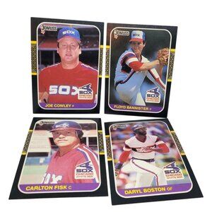 Lot of 4 Vintage Donruss 1987 Chicago White Sox Baseball Cards